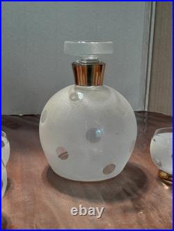 Ancien service carafe + 7 verres cristal Baccarat, Saint Louis