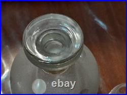Ancien service carafe + 7 verres cristal Baccarat, Saint Louis