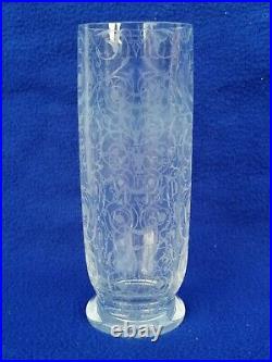 Ancien vase BACCARAT modèle Michel ange cristal crystal ciselé
