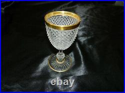 Ancien verre en cristal de Baccarat modèle diamants et biseaux