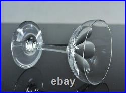 Ancienne 6 Coupes A Champagne Cotes Large Cristal Modele Genova Baccarat Signe