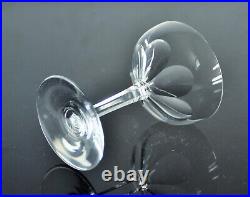 Ancienne 6 Coupes A Champagne Cotes Large Cristal Modele Genova Baccarat Signe