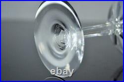 Ancienne 6 Coupes A Champagne Cotes Large Cristal Modele Genova Baccarat Signe