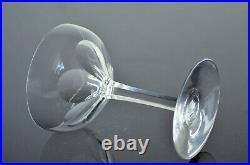 Ancienne 6 Coupes A Champagne Cotes Large Cristal Modele Genova Baccarat Signe