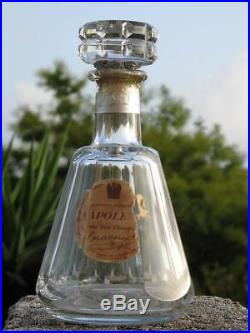 Ancienne Carafe Baccarat ancienne cognac Napoléon cristal signée