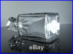 Ancienne Carafe Whisky Digestif Cristal Massif Taille Baccarat Signe