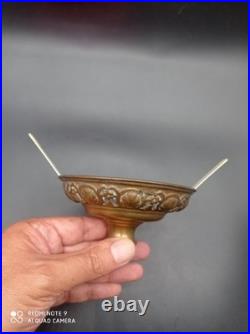 Ancienne Lampe Lanterne de vestibule en Cristal de BACCARAT, ange, Putti