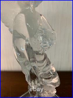 Ange pièce rare et unique en cristal de Baccarat h 45 cm