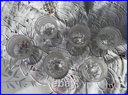 Annonce en cours 6 verres à vin en cristal de Baccarat modèle biseaux