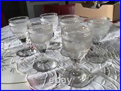 Annonce en cours 6 verres à vin en cristal de Baccarat modèle biseaux