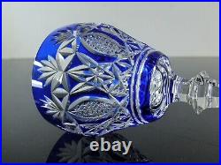 Art Deco 1 Verre A Vin Roeme Cristal Couleur Bleu Taille Theresienthal Baccarat