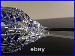 Art Deco 1 Verre Vin Roemer Cristal Couleur Bleu Taille Theresienthal Baccarat