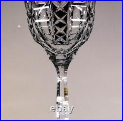 Art Deco 1 Verre Vin Roemer Cristal Couleur Bordo Taille Theresienthal Baccarat