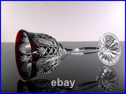 Art Deco 1 Verre Vin Roemer Cristal Couleur Bordo Taille Theresienthal Baccarat