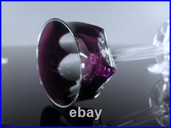 Art Deco 6 Verres Liqueur Cristal Double Couleurs Taille Malmaison Baccarat