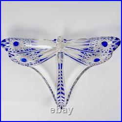 Assiette Plat Libellule Cristal Baccarat Crystal Dragonfly Tray Plate