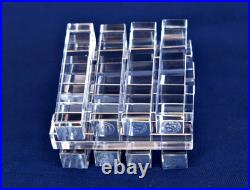 BACCARAT 12 Porte-couteaux en Cristal Taillé Signé