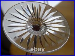 BACCARAT 2 ANCIENS VERRES A VIN DU RHIN ROEMER CRISTAL COULEUR ROUGE ht 19 cm