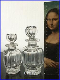 BACCARAT 2 Flacons de Parfum en Cristal Modèle Malmaison XIXè