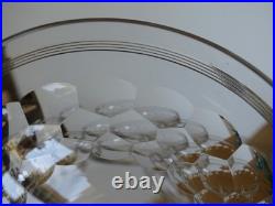 BACCARAT 4 ANCIENNES COUPES A CHAMPAGNE CRISTAL DECOR CHAUNY circa 1920