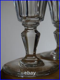 BACCARAT 4 FLUTES A CHAMPAGNE EN CRISTAL TAILLER MODELE MISSOURI signée