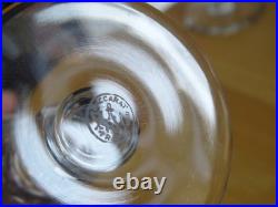 BACCARAT 4 FLUTES A CHAMPAGNE EN CRISTAL TAILLER MODELE MISSOURI signée
