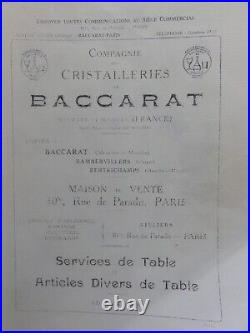 BACCARAT 5 BEAUX VERRES à VIN BLANC- MODELE ATHENIENNE. PARFAITS