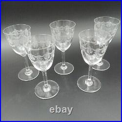 BACCARAT 5 VERRES À PORTO EN CRISTAL Modèle BEAUHARNAIS