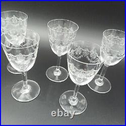 BACCARAT 5 VERRES À PORTO EN CRISTAL Modèle BEAUHARNAIS