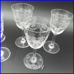 BACCARAT 5 VERRES À PORTO EN CRISTAL Modèle BEAUHARNAIS