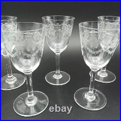 BACCARAT 5 VERRES À PORTO EN CRISTAL Modèle BEAUHARNAIS