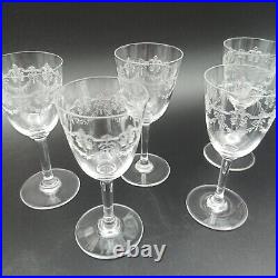 BACCARAT 5 VERRES À PORTO EN CRISTAL Modèle BEAUHARNAIS