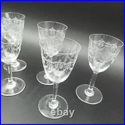 BACCARAT 5 VERRES À PORTO EN CRISTAL Modèle BEAUHARNAIS