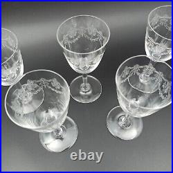 BACCARAT 5 VERRES À PORTO EN CRISTAL Modèle BEAUHARNAIS