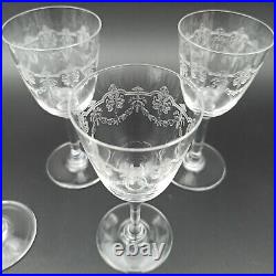 BACCARAT 5 VERRES À PORTO EN CRISTAL Modèle BEAUHARNAIS