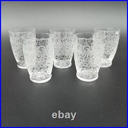 BACCARAT 5 VERRES GOBELETS À LIQUEUR EN CRISTAL Modèle ROHAN