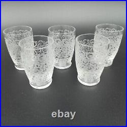 BACCARAT 5 VERRES GOBELETS À LIQUEUR EN CRISTAL Modèle ROHAN