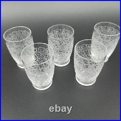 BACCARAT 5 VERRES GOBELETS À LIQUEUR EN CRISTAL Modèle ROHAN