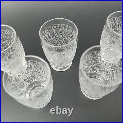 BACCARAT 5 VERRES GOBELETS À LIQUEUR EN CRISTAL Modèle ROHAN