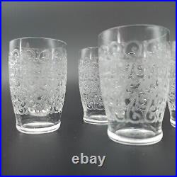 BACCARAT 5 VERRES GOBELETS À LIQUEUR EN CRISTAL Modèle ROHAN