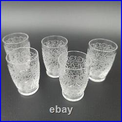 BACCARAT 5 VERRES GOBELETS À LIQUEUR EN CRISTAL Modèle ROHAN