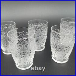 BACCARAT 5 VERRES GOBELETS À LIQUEUR EN CRISTAL Modèle ROHAN