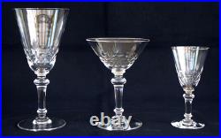 BACCARAT 5 Verres à Eau Ecailles et Palmettes Cristal Taillé 1916