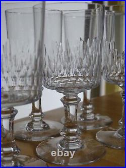 BACCARAT 6 ANCIENS VERRES A APERITIF CRISTAL MODELE RICHELIEU ht 10,8 cm lot N°1