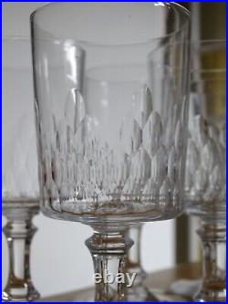 BACCARAT 6 ANCIENS VERRES A APERITIF CRISTAL MODELE RICHELIEU ht 10,8 cm lot N°1