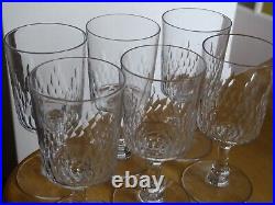 BACCARAT 6 ANCIENS VERRES A APERITIF CRISTAL MODELE RICHELIEU ht 10,8 cm lot N°1