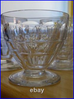 BACCARAT 6 ANCIENS VERRES A APERITIF EN CRISTAL MODELE CHARMES ht 6 cm