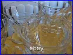 BACCARAT 6 ANCIENS VERRES A APERITIF EN CRISTAL MODELE CHARMES ht 6 cm