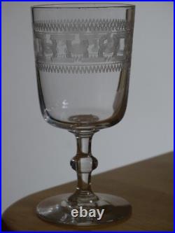 BACCARAT 6 ANCIENS VERRES A APERITIF PORTO CRISTAL MODELE CHANEL 3458 ht 9 cm