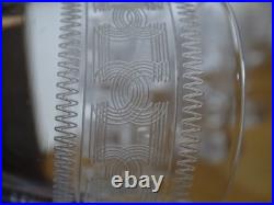 BACCARAT 6 ANCIENS VERRES A APERITIF PORTO CRISTAL MODELE CHANEL 3458 ht 9 cm